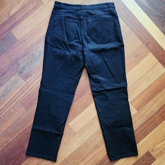 NWOT Gloria Vanderbilt Black "Amanda" Straight Leg Denim Size 8 - Picture 9 of 13
